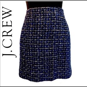 NWT J crew Navy Blue A line skirt